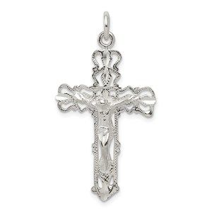 Million Charms 925 Sterling Silver Crucifix Necklace Charm Pendant